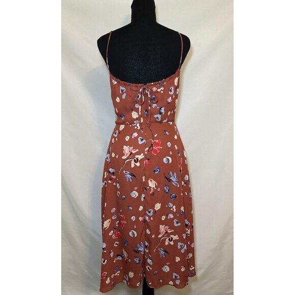 HUTCH Declan Floral Sleeveless Square Neck Knee Length Cami Dress Size 4 - Picture 5 of 12